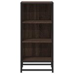 vidaXL Buffet chêne marron 35 5x35x76 cm bois d'ingénierie et métal