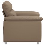 vidaXL Fauteuil cappuccino 60 cm similicuir