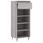 vidaXL Armoire à chaussures Sonoma gris 40x36x105 cm Bois d'ingénierie