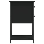vidaXL Table de chevet noir 32x42x70 cm bois d’ingénierie