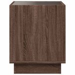 vidaXL Table basse avec LED infini chêne marron 50x50x50 cm