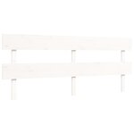 vidaXL Cadre de lit sans matelas blanc bois massif de pin