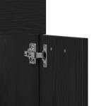 vidaXL Ensemble de meubles salle de bain 2 Pièces chêne noir