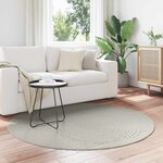 vidaXL Tapis de surface Rond PALMERAS Vert Ø 160 CM Polyester