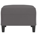 vidaXL Repose-pied Gris 70x55x41 cm Similicuir