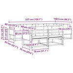 vidaXL Ensemble de canapés d'extérieur 8 pc Naturel et Beige
