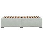 vidaXL Cadre de lit sans matelas gris clair 90x200 cm velours
