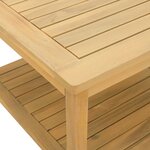 vidaXL Table d'appoint Huile Naturelle 45 x 45 x 45 cm