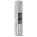 vidaXL Armoire de bain Sonoma gris 30x30x183 5 cm Bois d'ingénierie