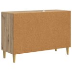 vidaXL Buffet Chêne artisanal 89 x 34 5 x 60 cm Bois d'ingénierie