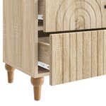 vidaXL Cabinet de chevet avec tiroir Chêne Sonoma 62 x 34 5 x 48 cm