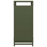 vidaXL Portant de bois chauffage vert olive 44x28x65 cm