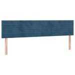 vidaXL Sommier à lattes de lit et matelas Bleu foncé 200x200cm Velours