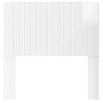 vidaXL Tête de lit Blanc brillant Bois d'ingénierie