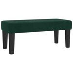vidaXL Sommier à lattes de lit et matelas Vert foncé 120x200cm Velours