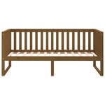 vidaXL Lit de jour Marron miel 100x200 cm Bois de pin massif