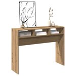 vidaXL Table console chêne artisanal 105x30x80 cm bois d'ingénierie