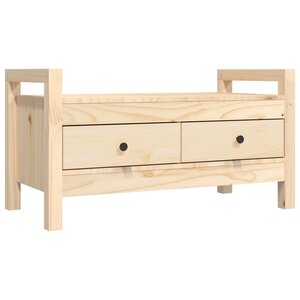 vidaXL Banc d'entrée 80x40x43 cm Bois de pin massif