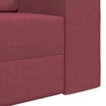 vidaXL Canapé-lit Rouge bordeaux 245 x 78 x 77 cm tissu