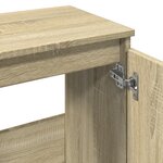 vidaXL Armoire lavabo de salle de bain chêne sonoma bois d'ingénierie