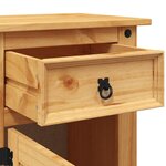 vidaXL Table de chevet Gamme Corona pin mexicain 53x39x66 cm