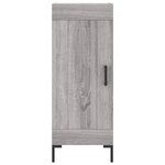 vidaXL Buffet Sonoma gris 34 5x34x90 cm Bois d'ingénierie