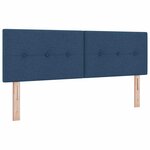 vidaXL Tête de lit LED avec bandes LED Bleu 144 cm tissu