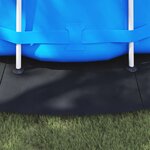 vidaXL Tapis de piscine Noir Ø 550 cm Tissu non tissé