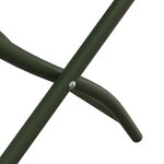 vidaXL Chaises de jardin pliantes 2 Pièces Vert foncé 42x52x82 cm Acier revêtu de poudre