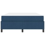 vidaXL Lit à ressorts avec matelas Bleu 140 x 190 cm tissu