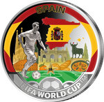 Monnaie SPAIN FIFA World Cup Champions Metal 50 Cents Solomon Islands 2026