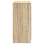 vidaXL Buffet avec tiroirs chêne sonoma 100 5x35x76 cm bois ingénierie