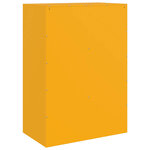 vidaXL Buffet jaune moutarde 67x39x95 cm acier