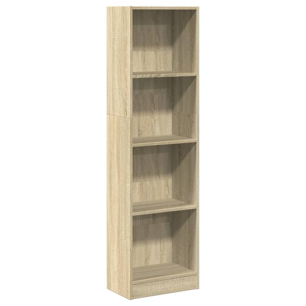 vidaXL Bibliothèque chêne sonoma 40x24x143 cm bois d'ingénierie