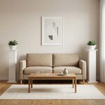 vidaXL Support de Plante 2 pc Blanc 30 5 x 30 x 100 5 cm