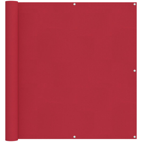 vidaXL Écran de balcon 110 x 400 cm Tissu Oxford Rectangulaire Rouge