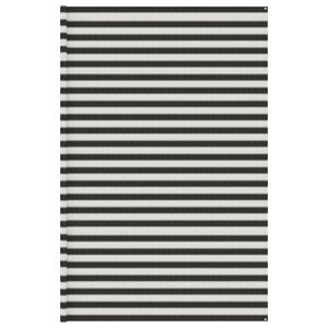 vidaXL Tapis de tente anthracite et blanc 400x700 cm PEHD
