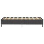 vidaXL Sommier à lattes de lit Gris foncé Tissu 100x200 cm