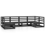 vidaXL Salon de jardin 6 Pièces bois de pin massif