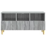 vidaXL Meuble TV 102 x 34 5 x 50 cm Sonoma gris Bois d'ingénierie