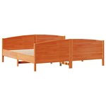vidaXL Cadre de lit sans matelas cire marron 180x200cm bois pin massif