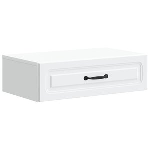 vidaXL Table d'appoint murale Blanc 59 x 34 5 x 17 cm