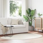 vidaXL Tapis d'aire Crème 140x200 cm Antidérapant