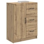 vidaXL Buffet Chêne artisanal 66 x 34 5 x 87 cm Bois d'ingénierie