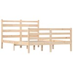 vidaXL Cadre de lit Bois de pin massif 160x200 cm