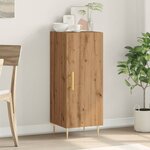 vidaXL Buffet chêne artisanal 34 5x34x90 cm bois d'ingénierie