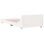 vidaXL Cadre de lit sans matelas blanc 75x190 cm bois de pin massif