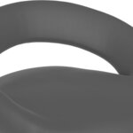 vidaXL Chaises pivotantes à manger lot de 2 gris similicuir