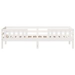 vidaXL Cadre de lit sans matelas blanc 80x200 cm bois massif de pin
