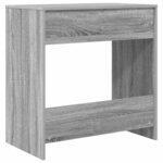 vidaXL Bureau avec étagère Gris 77 5 x 43 x 79 cm Bois d'ingénierie